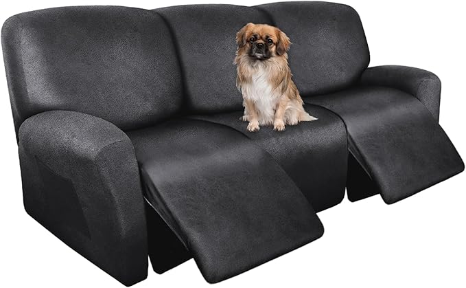 ANARACHON Recliner Couch Cover Leather Look Recliner Sofa Covers