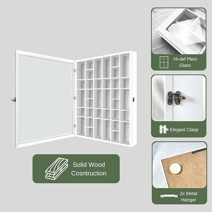 Shot Glass Display Cabinet Solid Wood