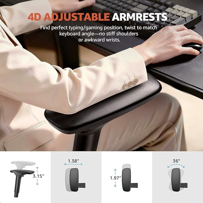 ErgoSift M2 Office Chair Ergonomic Desk Chair High-Back Mesh Desk Chair
