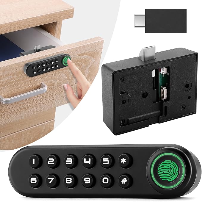 Fingerprint Cabinet Lock, Smart Biometric Password Lock