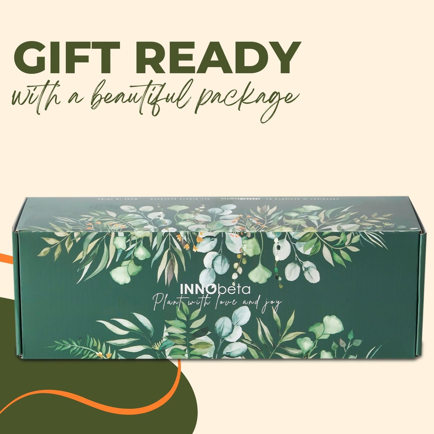 InnoBeta Dachshund Gifts Succulent Plant Pots 3pcs, Gifts for Dachshund Lovers, Planter Pot with Bamboo Tray, Plants NOT Included, Cute Ceramic Pots for Birthday, Christmas