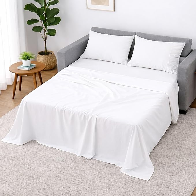 Cottington Lane Sleeper Sofa Sheets Full Size, 4 Piece Premium Quality 100%