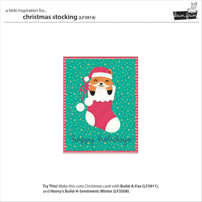Lawn Fawn LF3914 Christmas Stocking Stand-Alone Die