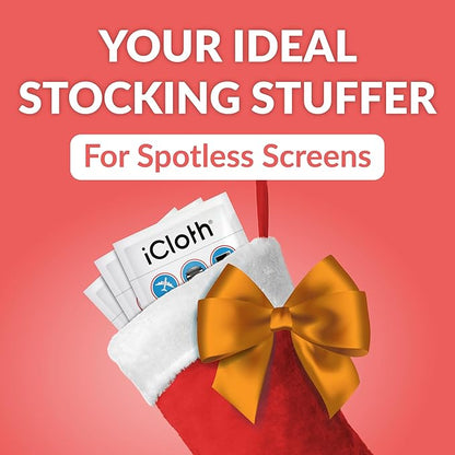 iCloth 70% Isopropyl Alcohol XL Screen and Electronics Wipes, Lint-Free, Streak-Free, Fast-Drying, Removes Dust and Fingerprints, 192 Wipes
