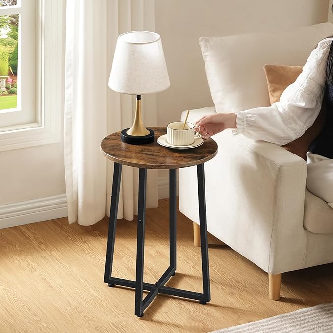 HOOBRO Side Table, Round End Accent Table