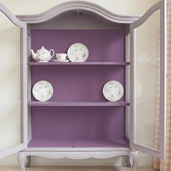 VEELIKE Lavender Purple Velvet Drawer Liner Self Adhesive Velvet Contact Paper