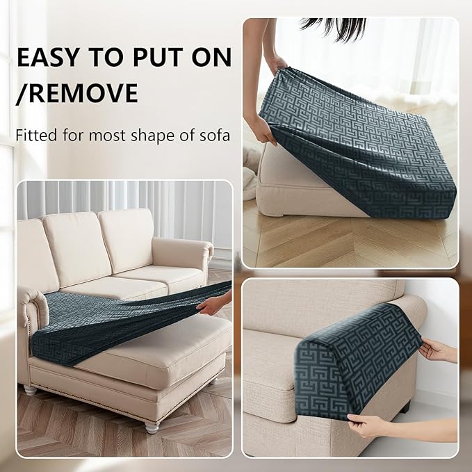 UNBBRRL Stretch Couch Backrest Cushion Cover