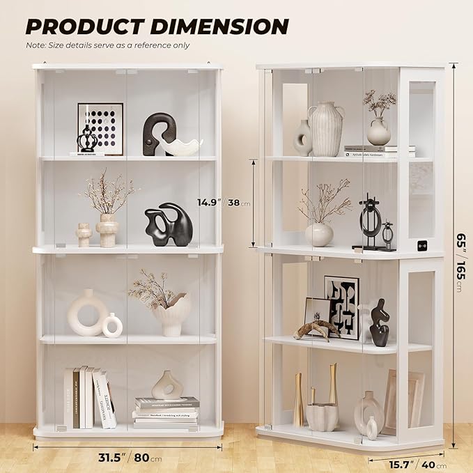 BROTTAR Rounded Display Cabinet