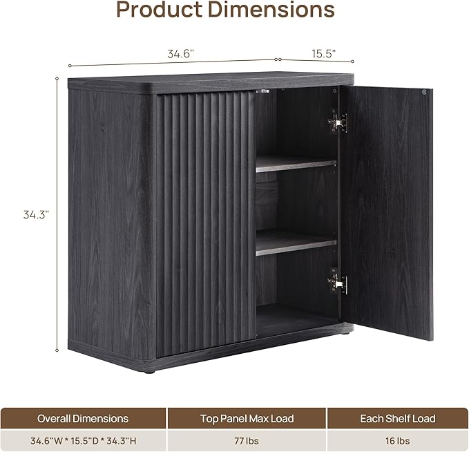 SICOTAS Buffet Cabinet with Storage 103.8" Sideboard Accent Modern Credenza