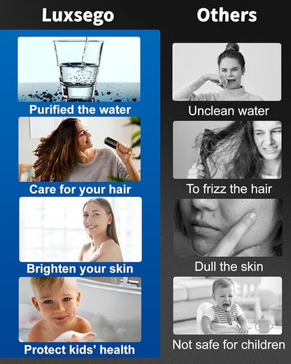Filtered Shower Head for Hard Water, High Pressure 3 Modes Shower Heads with Handheld Spray, Water Softener Showerhead Set with Mineral Beads to Remove Chlorine & Fluoride for Dry Hair & Skin