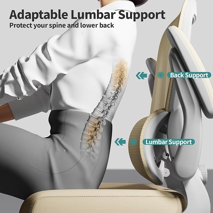 TRALT Office Chair Ergonomic Desk Chair, 330 LBS Home Mesh Office Desk Chairs