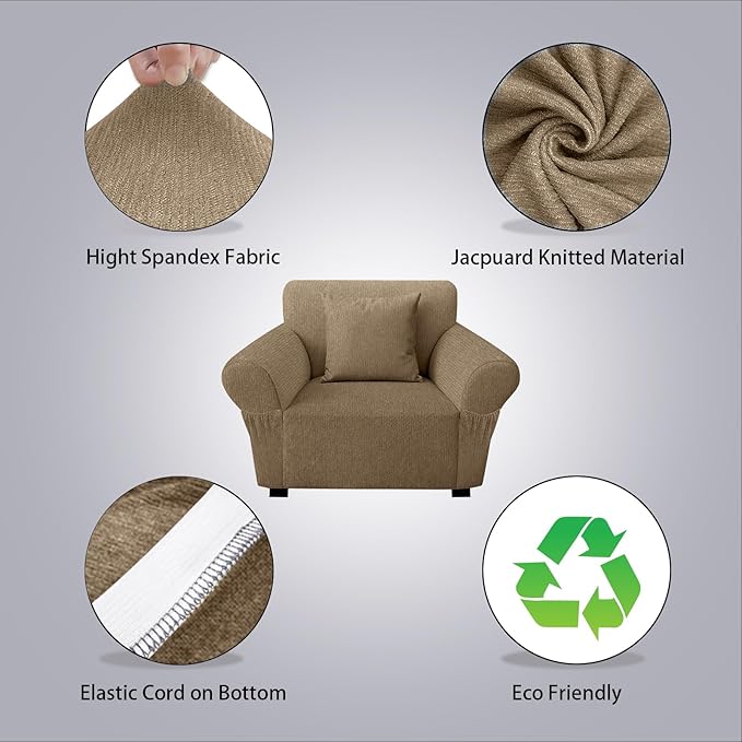 Armchair Slipcover with 1 Pillow Cover