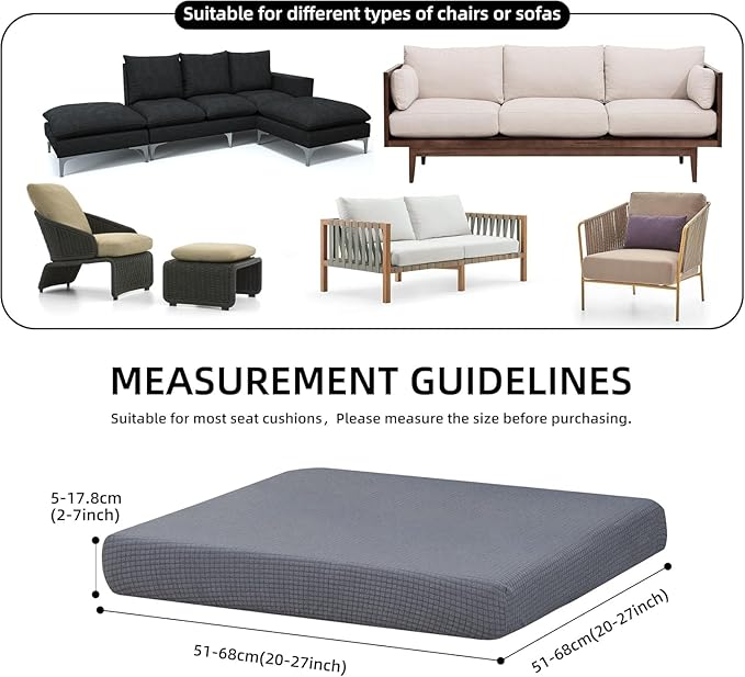 Outdoor Cushion Covers Set, Replacement