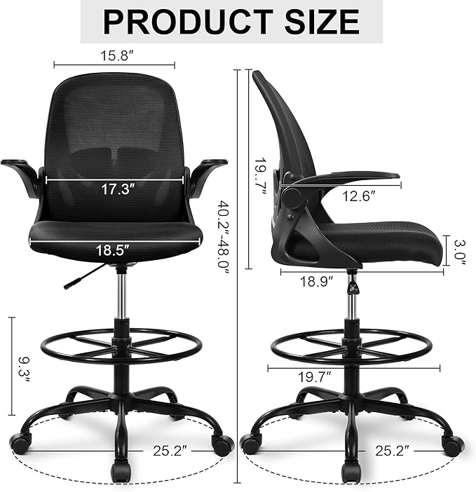 Primy Drafting Chair Tall Office Chair