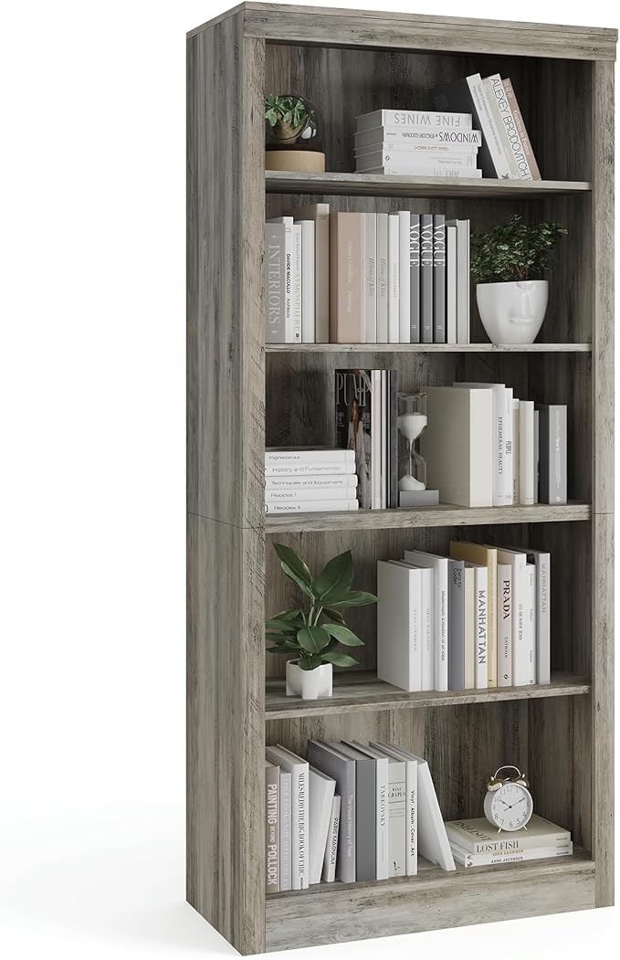 GarveeHome 71 in Tall Bookcase, Wooden Bookshelf
