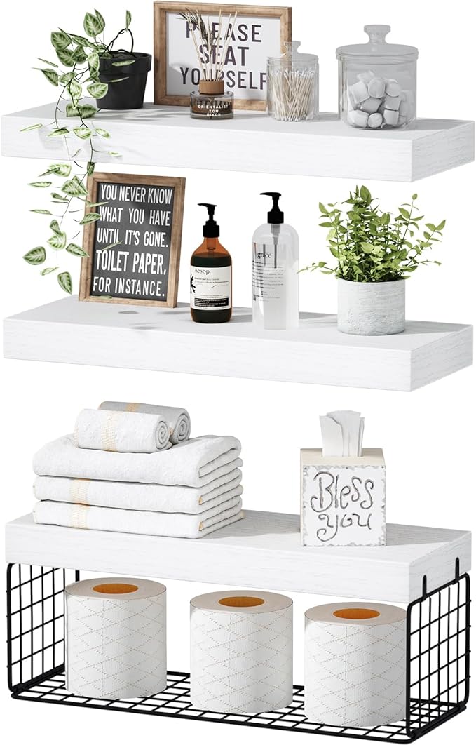 QEEIG Bathroom Shelves Over Toilet