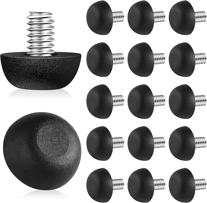 Dunzy 20 Pcs M8 Adjustable Furniture Levelers 20 Pcs, Screw-in Leg Leveling Feet