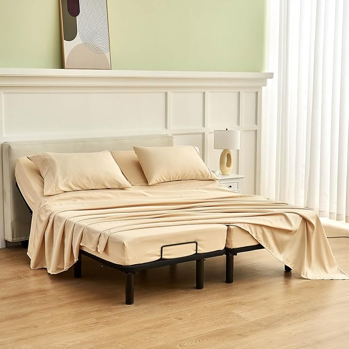Kingnex Split California King Sheets Set