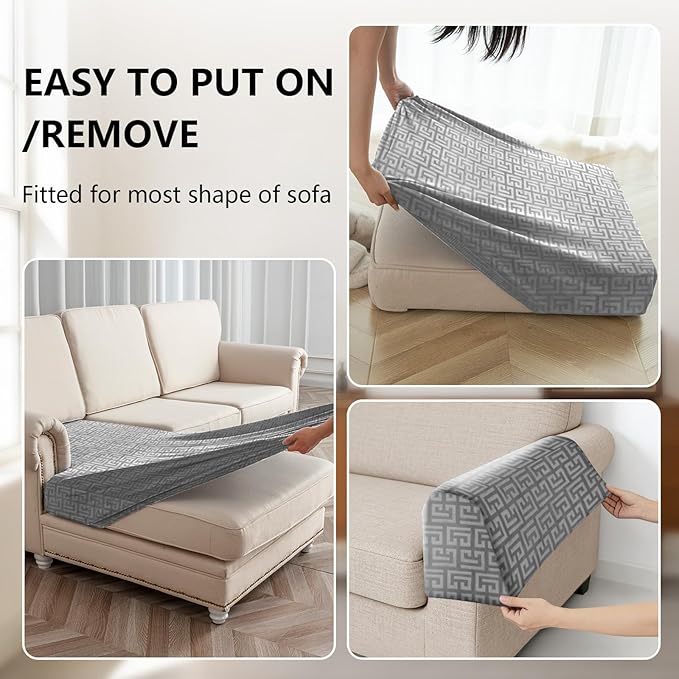 UNBBRRL Stretch Couch Backrest Cushion Cover