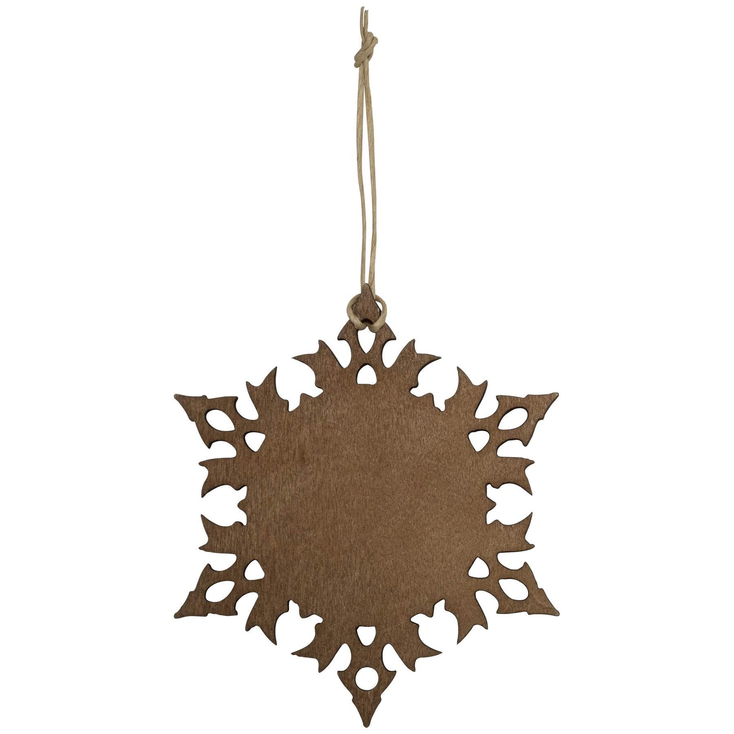 FINE PHOTO GIFTS Wood Snowflake 1.5" Photo Ornament - Pack of 50