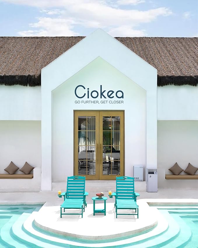 Ciokea Lounge Chair Outdoor, Oversized Chaise Lounge Chair