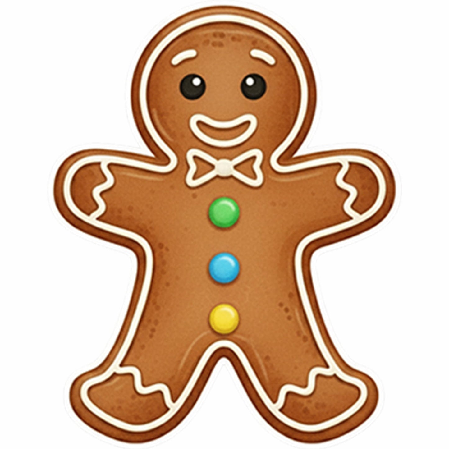 Christmas Gingerbread Man Ginger Bread Classic Yard Sign for Home Decor and Lawn Decoration With Stakes, Green Merry Christmas Sign Tree Cookie (Brown)