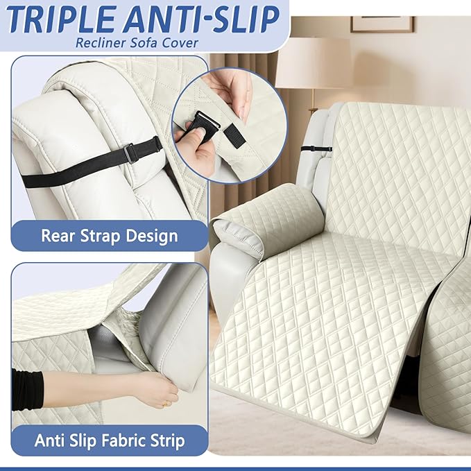 Arfntevss Recliner Sectional Couch Covers Waterproof L Shape Sofa Cover