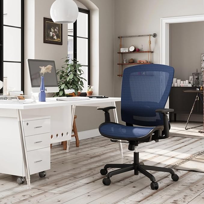 ELABEST Mesh Office Chair, Ergonomic Computer Desk Chair, Sturdy Task Chair-