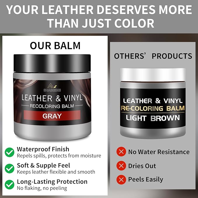 Leather Recoloring Balm and Leather Repair Kit