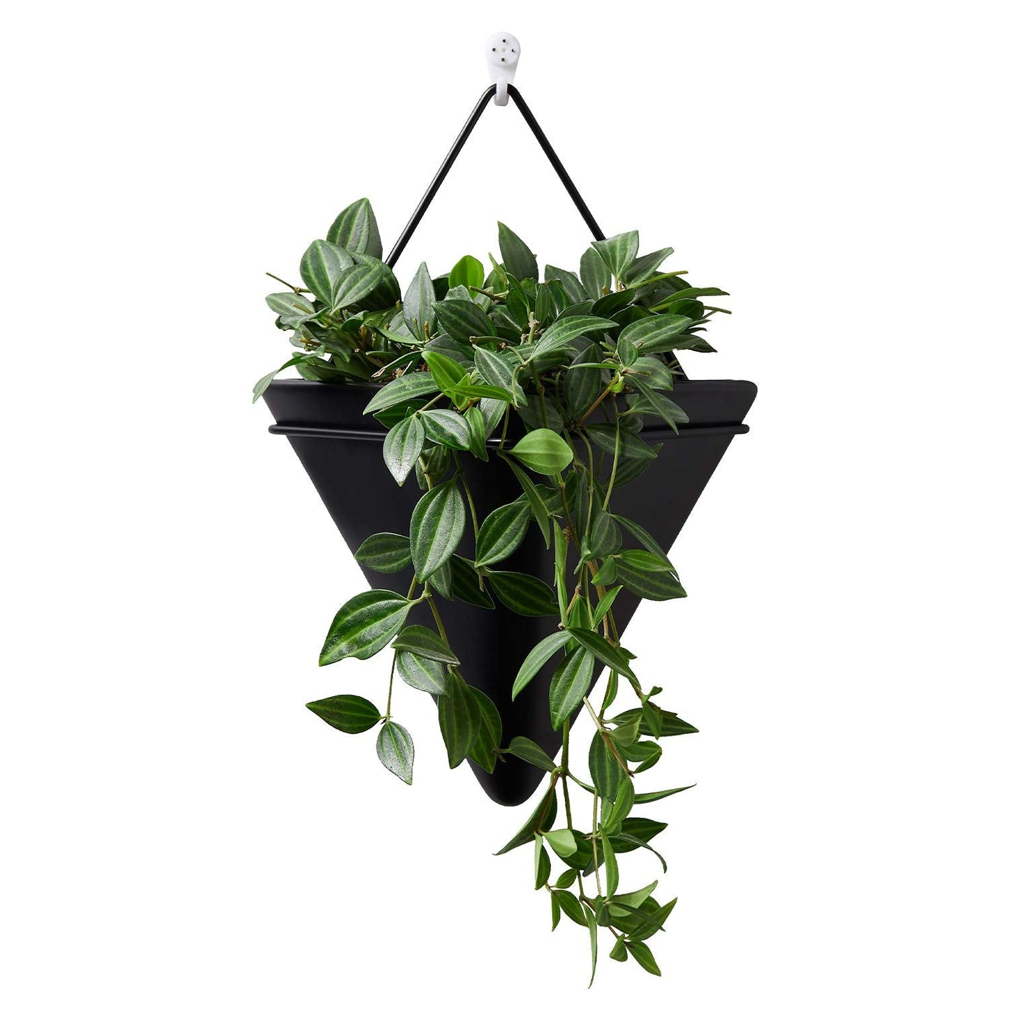 TIGKHAE Ceramic Wall Planter Indoor Hanging Planter Wall Decor Vase Geometric Succulent Planters Air Plant Pots Container for Cactus Home Office Decor 11.8 Inch