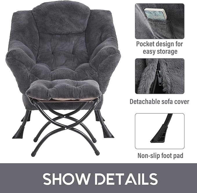 LITA Modern Accent Leisure Upholstered Sofa Chair, Lounge Reading Chair