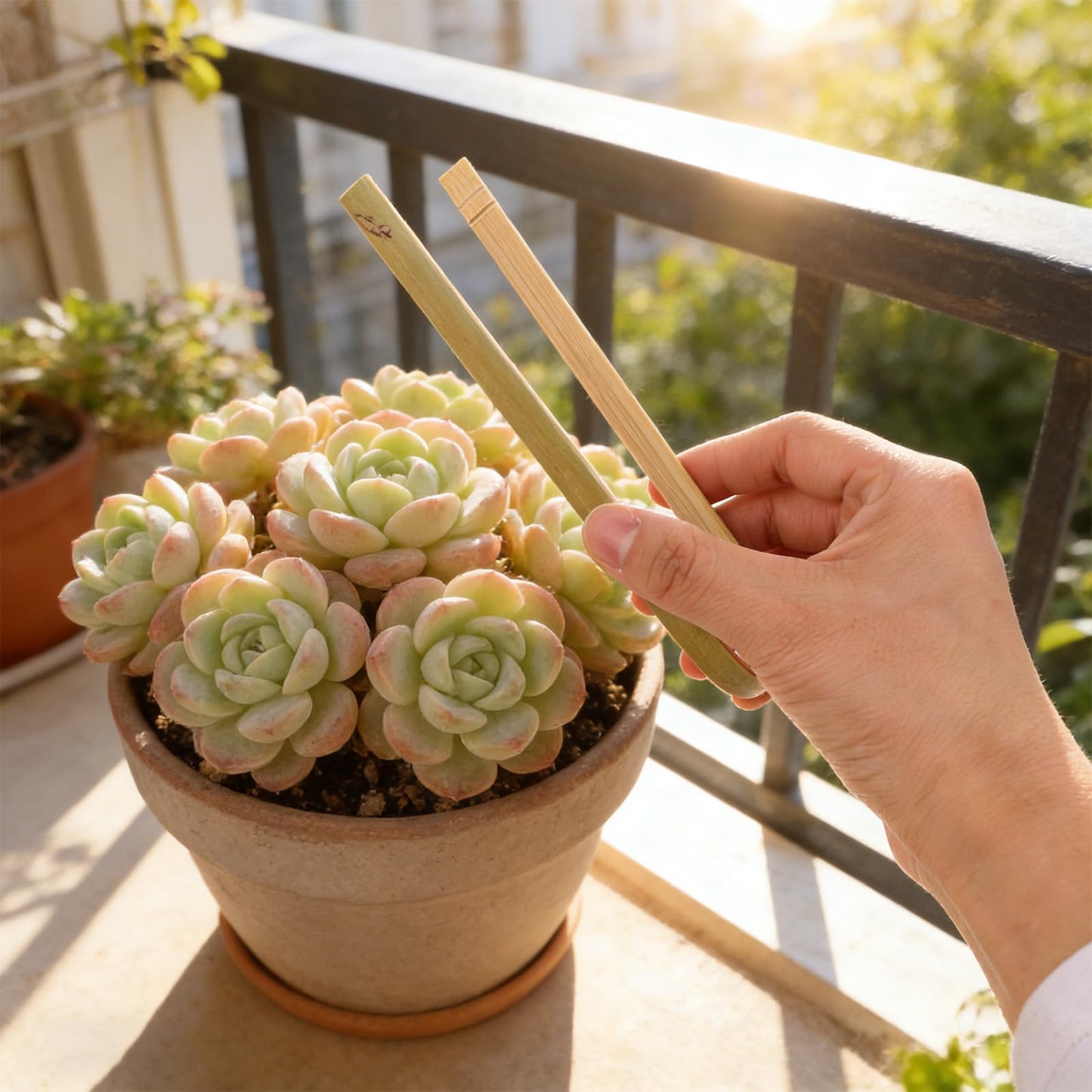 KONTONTY 20pcs Cactus Planting Tong, Potting Tools for Indoor Plants, Non-Slip Garden Tweezers for Safe Cactus and Succulent Transplant
