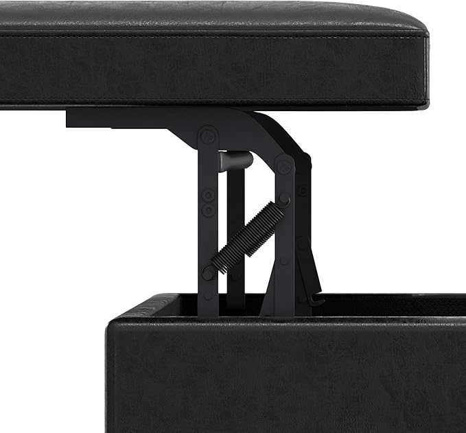 SIMPLIHOME Owen Lift Top Coffee Table Storage Ottoman