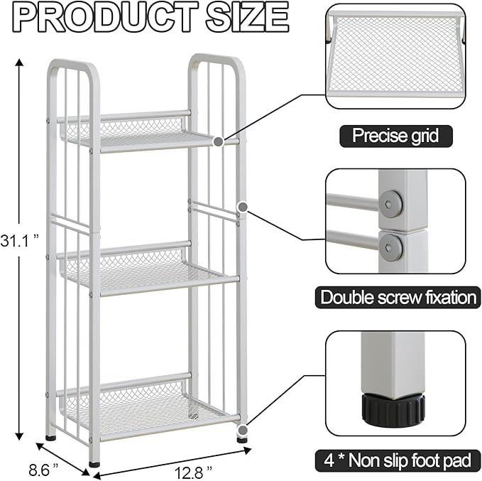 Bookshelf Storage Shelf Small Bookcase Freestanding Storage Stand