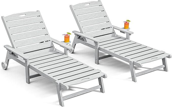 Outdoor Lounge Chair Set of 2