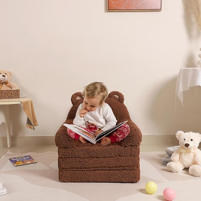 MOMCAYWEX Kids Sofa, Sherpa Couch