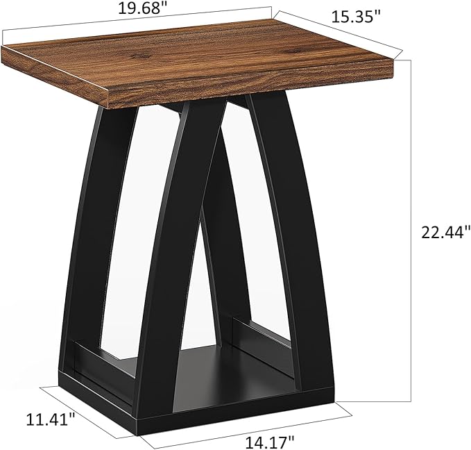 FROMJBEST End Table Set of 2, Side Table, Nightstand, Sofa Side Table
