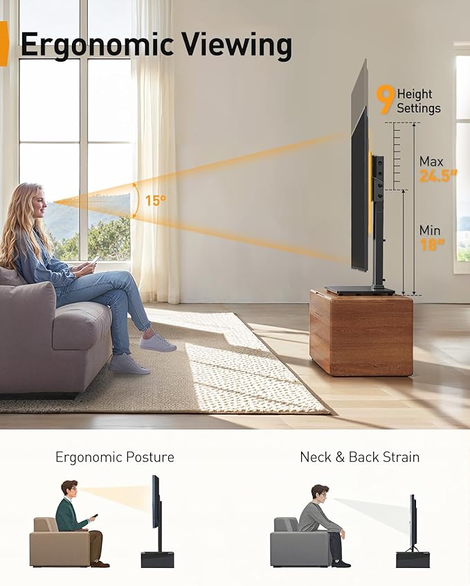 Perlegear Universal Swivel TV Stand