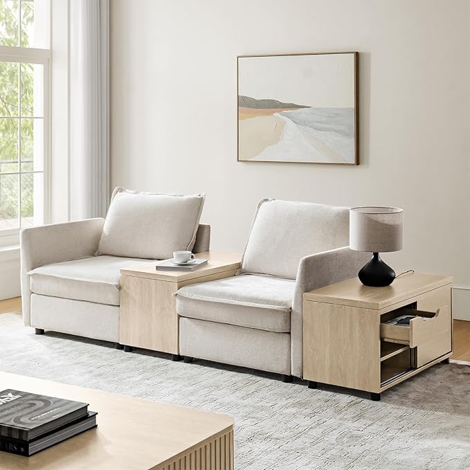 HULALA HOME Sofa Side Tables Set of 2