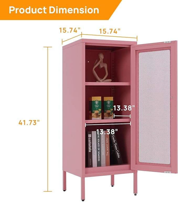 Slim Metal Storage Cabinet