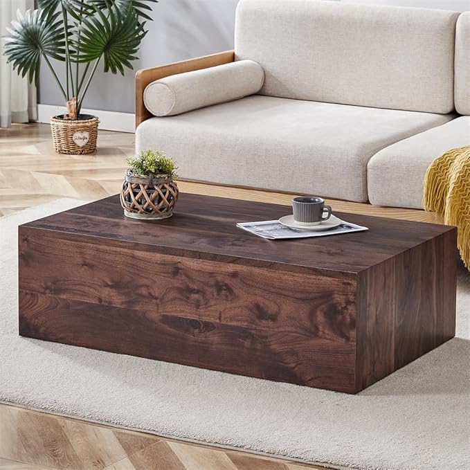 Coffee Table for Living Room Table, Modern Wood Coffee Table, Center Table