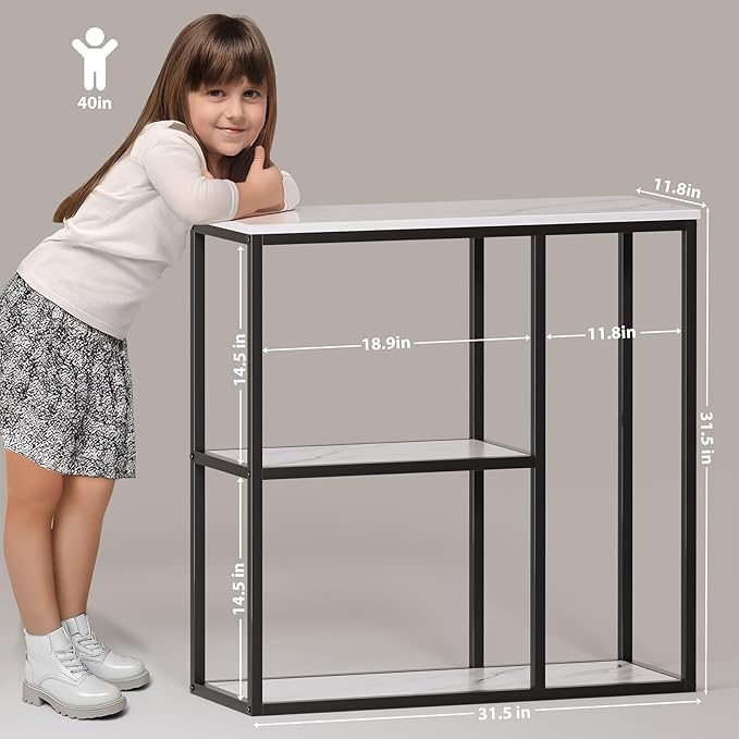 WOHOMO Console Table, 12 Inch Narrow Entryway Table