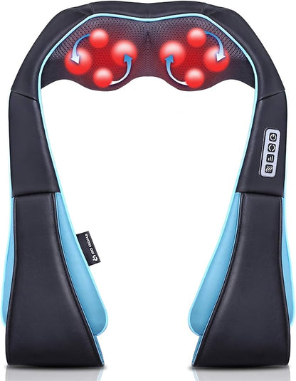 Mo Cuishle Shiatsu Neck Massager for Pain Relief – Deep Kneading Back Shoulder Massage with Heat – Ideal for Valentine’s Day, Christmas, Mother's Day, Father's Day, Gifts for Men Women Mom Dad Her Him