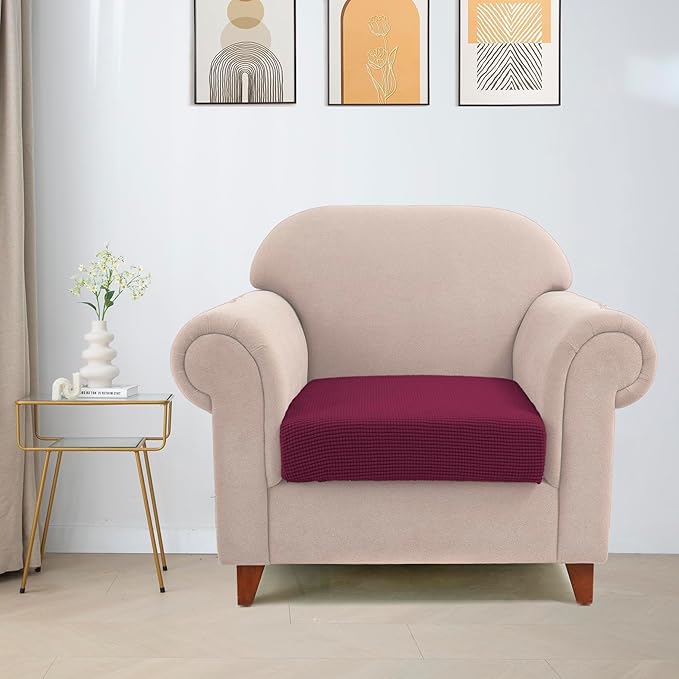 Water Repellent Single Seat Cushion Cover, Replacement Chair/Sofa Cushion
