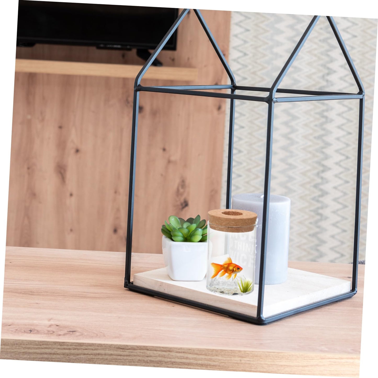 MAGICLULU Plant Pots Succulents Terrarium Glass Holder Flower Arrangement Vase Decor Office Flower Pot