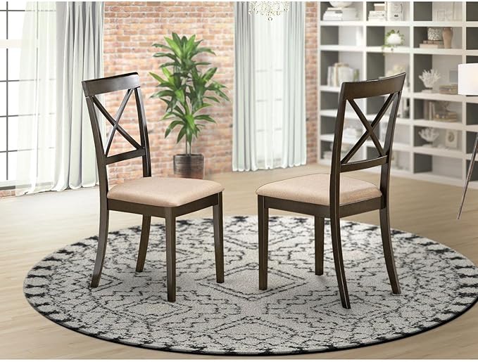 East West Furniture BOC-CAP-C Boston Kitchen Dining Chairs