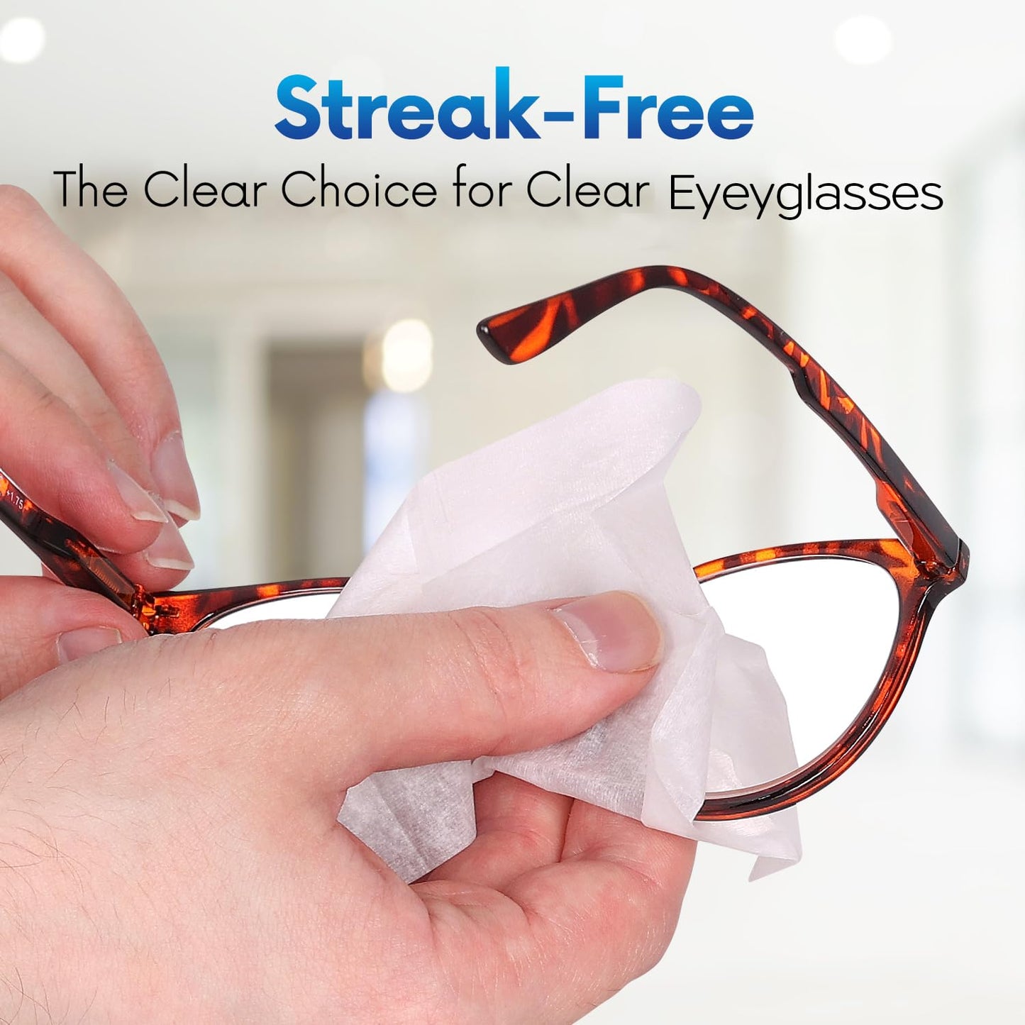 Screen Cleaner Wipes – Quick Dry, Streak-Free Screen Wipes for Electronics, Phones, Computers, Cameras, and All Lenses, Soft & Gentle, 300ct, Pre-Moistened & Individually Wrapped