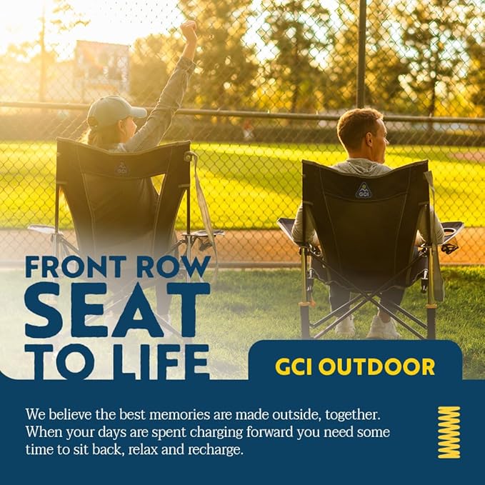 GCI Outdoor Comfort Pro Rocker Collapsible Rocking Chair & Outdoor Camping Chair
