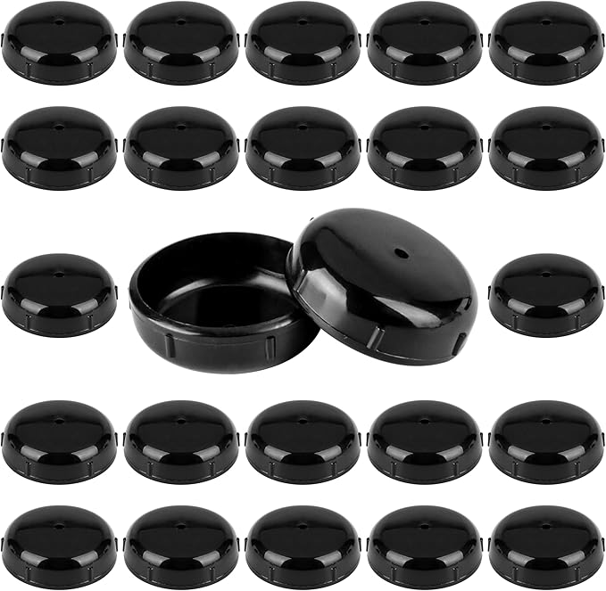 24-Pack Wrought Iron Patio Furniture Feet Caps 1-1/2 Inch Plastic Outdoor Patio