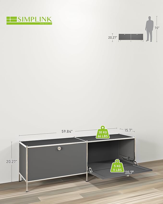 Metal Low Board Storage Cabinet